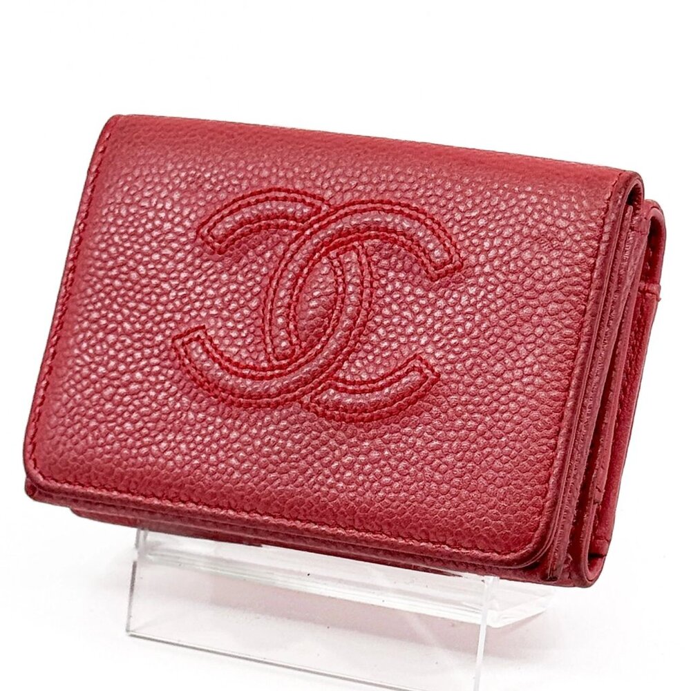 ❤️CHANEL Coco Mark Trifold Compact Wallet❤️